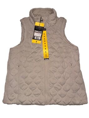 Kirkland Signature Quilted Vest in Light Taupe S Women NWT